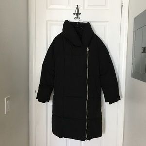 Zara Black Long Puffer